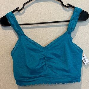 NWT Torrid 0X Lace Trim Teal Bralette
